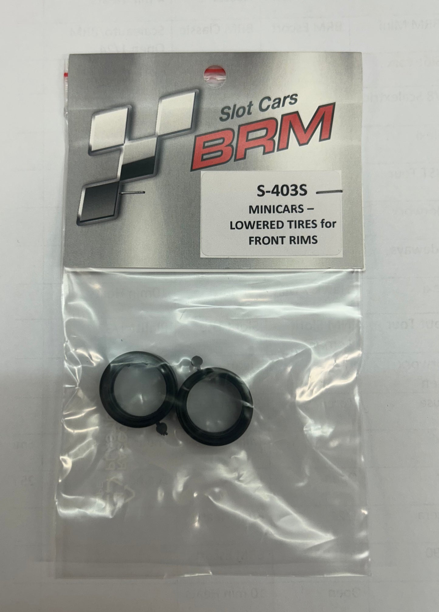 BRMS MINICARS HARD FRONT TYRES BRM S-403S