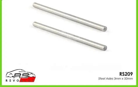 REVO SLOT RS209 STEEL AXLES 3MM X 50MM RS-209