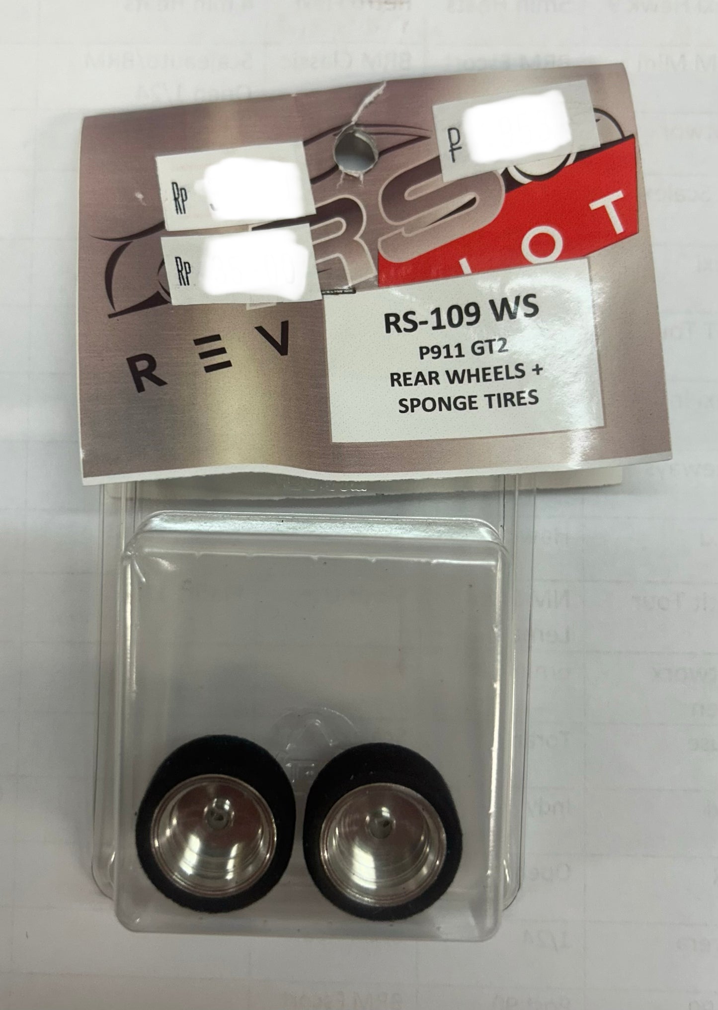 REVOSLOT PORSCHE 911 GT2 SPONGE REAR ALUMINIUM WHEELS RS-109WS
