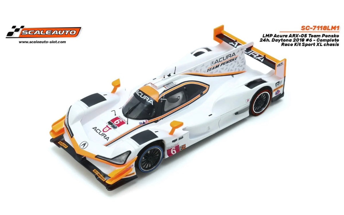 SCALEAUTO LMP ACURA ARX-05 TEAM PENSKE #6 COMPLETE PAINTED BODY RACING KIT 1:24 SCALE SLOT CAR SC7118LM1
