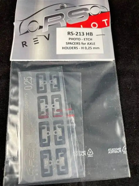 REVESLOT Photo-etch spacers for axle holders H 0.25mm (4 x front - 4 x rear) RS-213 HB