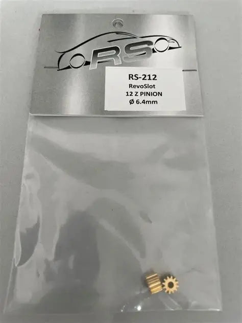 REVO SLOT BRASS PINIONS - 6.4MM (12 TOOTH) RS-212