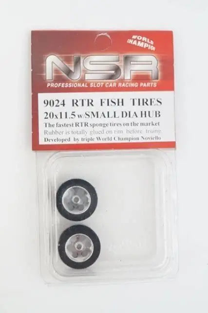 NSR SPONGE ‘FISH’ ‘RTR TRUED’ REAR Ø13.3 WHEEL 20X11.5MM 9024