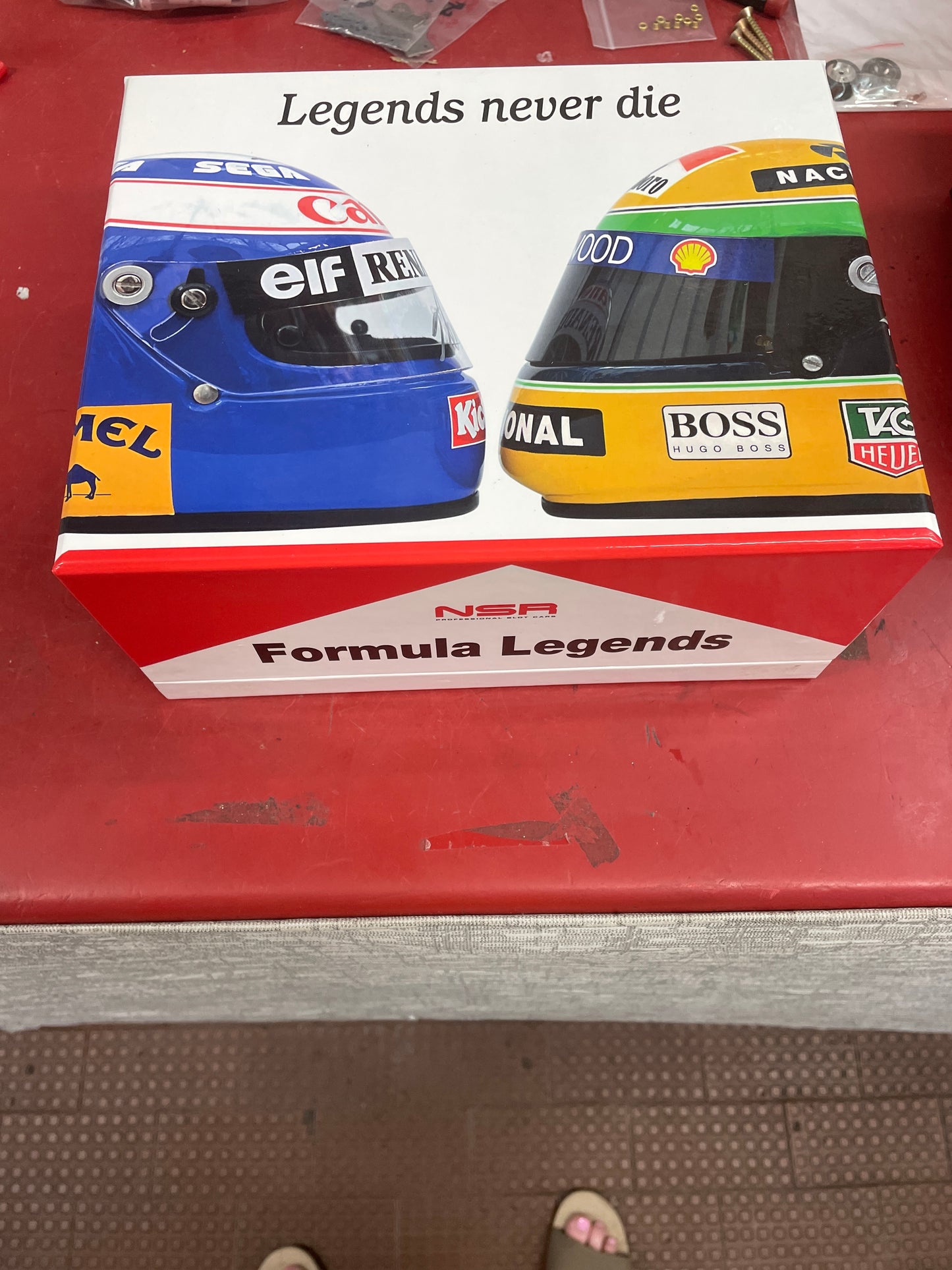 NSR 1-32 FORMULA LEGENDS F1 LIMITED EDITION BOX SET NO1 AYRTON SENNA, NO2 ALAIN PROST