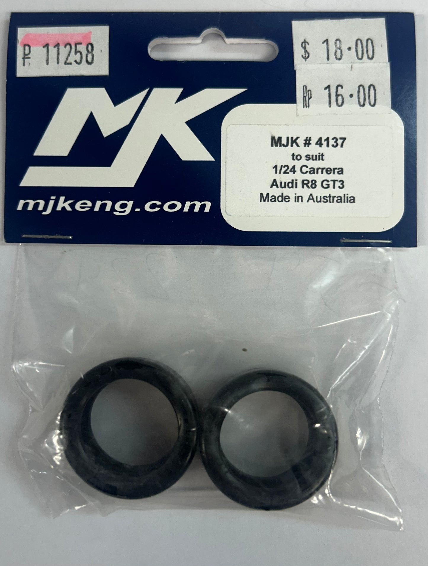 MJK 1/24 CARRERA AUDI R8 GT3 TYRES MJK 4137
