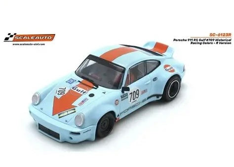 SCALEAUTO 1/32 PORSCHE 911 RS GULF NO. 709 HISTORICAL RACING COLOURS - R VERSION SC-6123R