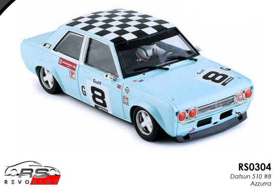 REVO SLOT 1/32 DATSUN 510 AZZURRA NO. 8 RS0304