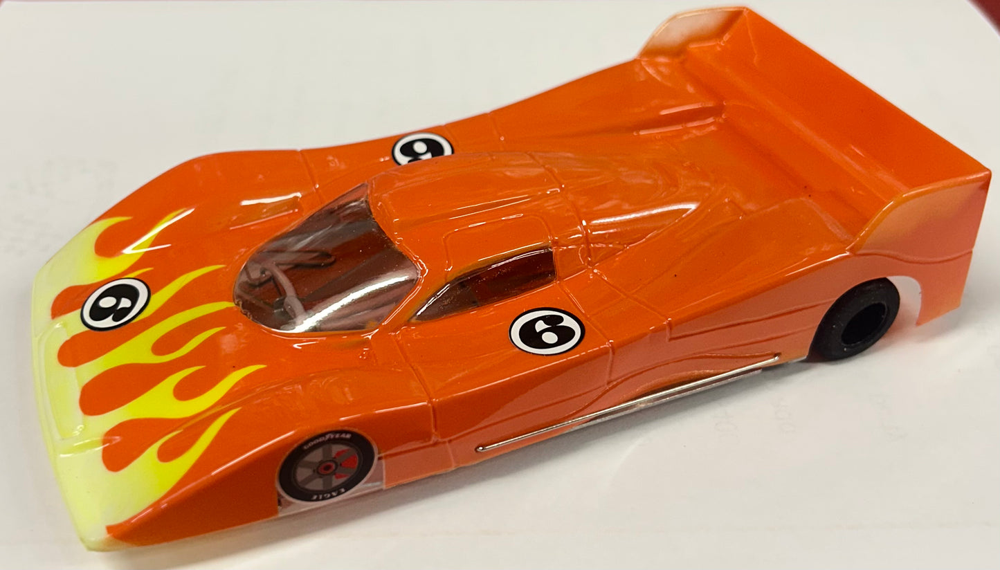 JK HAWK 1-24 M7 MERCEDES CLR 99 PAINTED W FLAMES 0.010”, RANDOM 09B150BPF