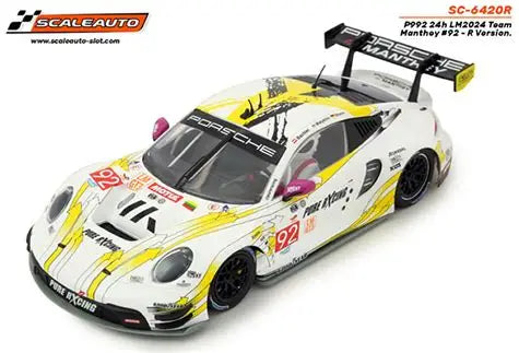 SCALEAUTO 1-32 PORSCHE 911 GT3 R (992) NO. 92 LE MANS 24H 2024 R-SERIES SC-6420R
