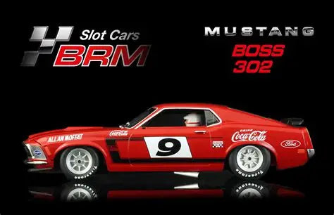 BRM 1-24 FORD MUSTANG BOSS 302 NO. 9 ALAN MOFFAT BRM195
