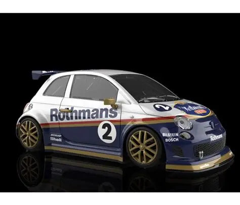 NSR 1-32 FIAT 500 ABARTH ROTHMANS NO.2 SLOT CAR 0608SW