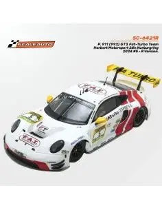 SCALEAUTO 1-32 PORSCHE 992 GT3 FAT TURBO TEAM HERBERT NO. 5, RACE VERSION SC-6421R