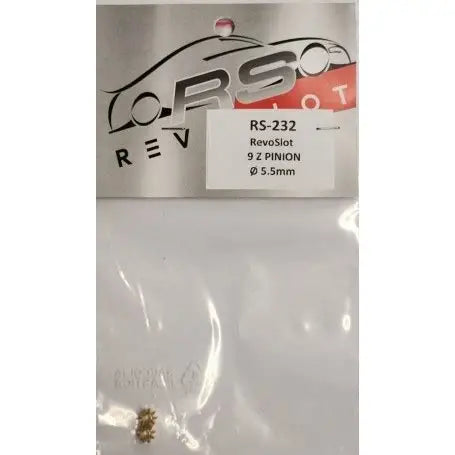 REVOSLOT BRASS 9T 5.5MM PINION GEAR RS232