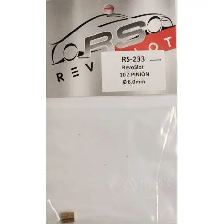 REVO SLOT BRASS 10T 6.0MM PINION GEAR RS-233
